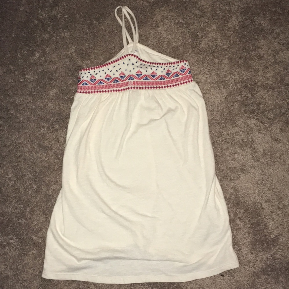 Patterned halter dress